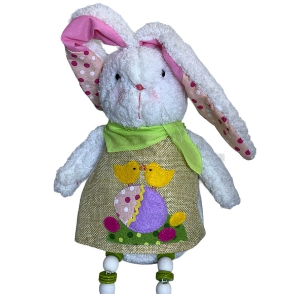 HomerBest Shelf Sitter Easter Bunny Home Decor Spring Rabbit Colorful Multicolor - Picture 2 of 16